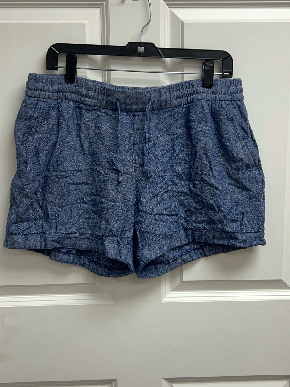 Old Navy Blue Chambray Pull-on Shorts Size Large